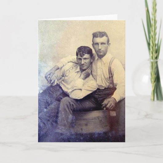 Vintage Homosexuelen Kaart (Voorkant)