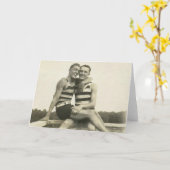 Vintage Homosexuelen Kaart (Gele Bloem)