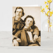 Vintage Homosexuelen Kaart (Gele Bloem)