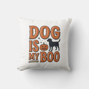 Vintage Hond Is My Boo Halloween Shirt Ontwerp_1 Kussen