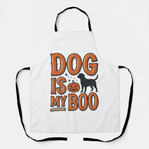 Vintage Hond Is My Boo Halloween Shirt Ontwerp_1 Schort