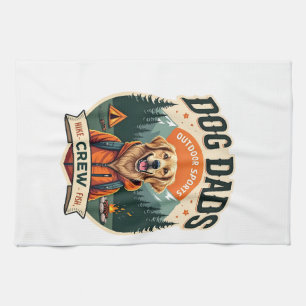 Vintage hond papa's Outdoor sportteam Goud Retrie Theedoek