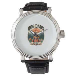 Vintage Honden vaders Outdoor Sport Crew Golden Re Horloge