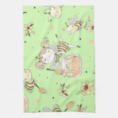 Vintage Honey Bee Decor Theedoek (Verticaal)