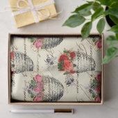 Vintage Honey Bee Serie Ontwerp 8 Tissue Papier (Geschenk)