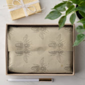 Vintage Honey Bee Serie Ontwerp 9 Tissue Papier (Geschenk)