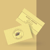 Vintage Honeybee & Honeycomb | Rundveehouder/imker Visitekaartje