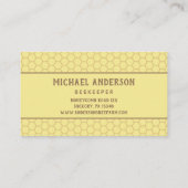 Vintage Honeybee & Honeycomb | Rundveehouder/imker Visitekaartje (Achterkant)