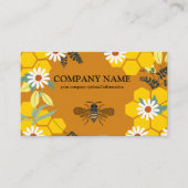 Vintage Honeycomb Beekeeper Honey Apiarist Visitekaartje (Voorkant)