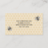 Vintage Honeycomb Honeybee Honey Apiary Bee Boerde Visitekaartje (Achterkant)