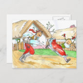 Vintage Hongaars briefkaart voor Pasen (Voorkant / Achterkant)