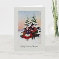 Vintage Hongaarse Kerstkaart
