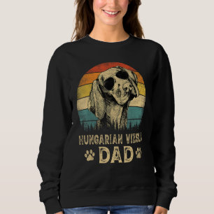 Vintage Hongaarse Vizsla Vader Hond Vaderdag T-shi Trui