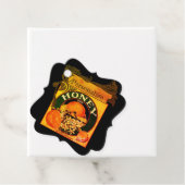 Vintage honing sinaasappel reclameetiket bedankjes labels (In situ)