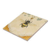 Vintage Honingbij Wilde Bloementuin (7) Tegeltje (Zijkant)