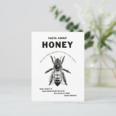 Vintage honingbijen Adverteren Briefkaart (Staand voorkant)