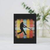 Vintage honkbal briefkaart (Staand voorkant)