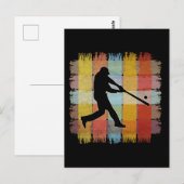 Vintage honkbal briefkaart (Voorkant / Achterkant)