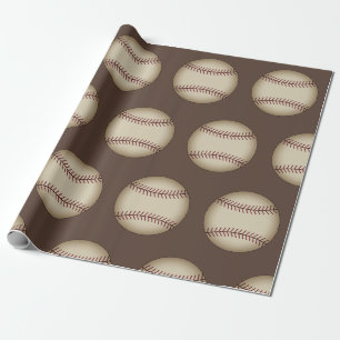 Vintage honkbal inpakpapier 