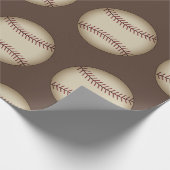 Vintage honkbal inpakpapier (Hoek)