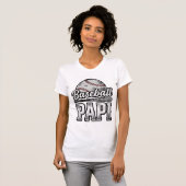 Vintage honkbal Papi versleten vader shirt ontwerp (Voorkant volledig)