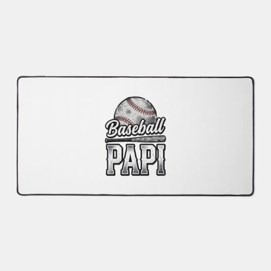 Vintage honkbal Papi versleten vader shirt ontwerp Bureaumat (Voorkant)