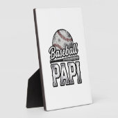 Vintage honkbal Papi versleten vader shirt ontwerp Fotoplaat (Zijkant)