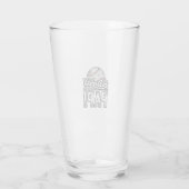 Vintage honkbal Papi versleten vader shirt ontwerp Glas (Achterkant)