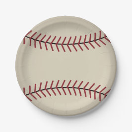 Vintage honkbal papieren borden bordje