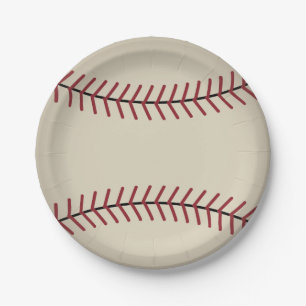 Vintage honkbal papieren borden bordje