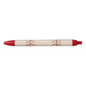 Vintage honkbal sport schrijfpennen cadeau zwarte inkt pen (Voorkant)