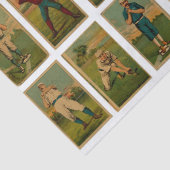 Vintage honkbal tissuepapier (Detail)