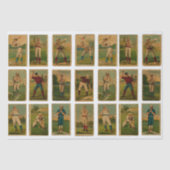 Vintage honkbal tissuepapier (Voorkant)