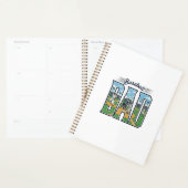 Vintage honkbal vader gegraveerd letter shirt ontw planner (Display)