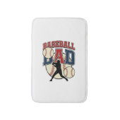 Vintage honkbal vader shirt ontwerp_1 badmat (Voorkant Verticaal)