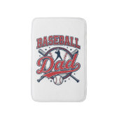 Vintage honkbal vader shirt ontwerp_1 badmat (Voorkant Verticaal)