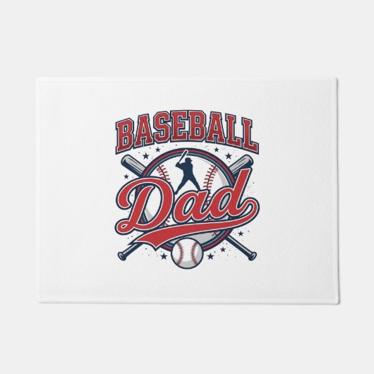 Vintage honkbal vader shirt ontwerp_1 deurmat (Voorkant)