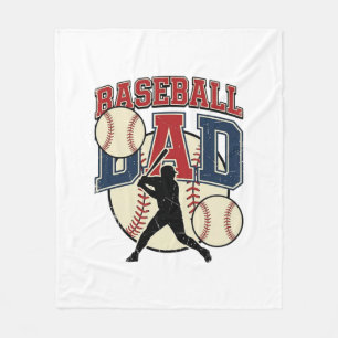 Vintage honkbal vader shirt ontwerp_1 fleece deken