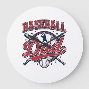 Vintage honkbal vader shirt ontwerp_1 grote klok