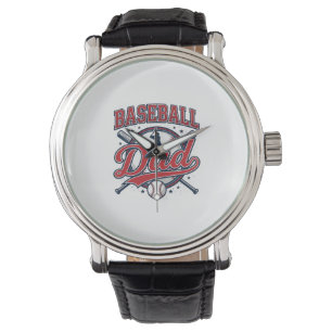 Vintage honkbal vader shirt ontwerp_1 horloge