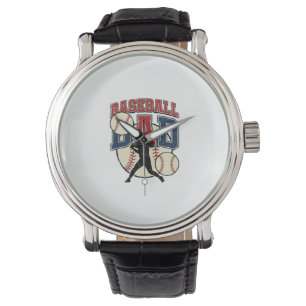 Vintage honkbal vader shirt ontwerp_1 horloge