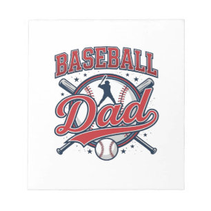 Vintage honkbal vader shirt ontwerp_1 notitieblok