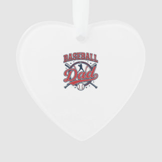 Vintage honkbal vader shirt ontwerp_1 ornament