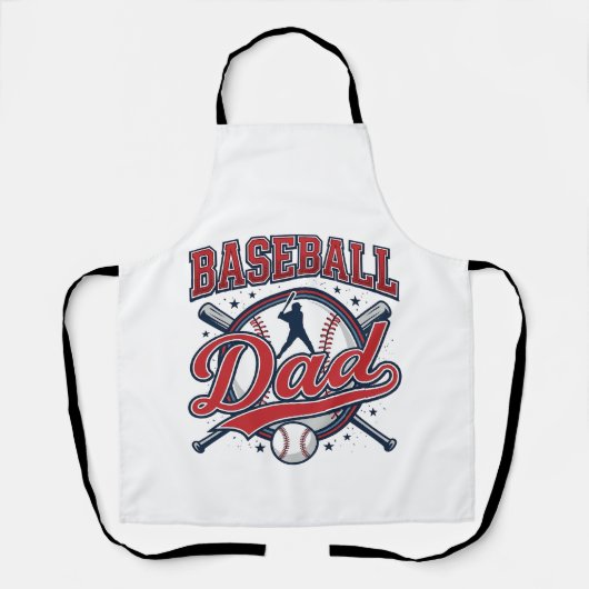 Vintage honkbal vader shirt ontwerp_1 schort (Voorkant)