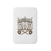 Vintage honkbal vader vaderdag badmat (Voorkant Verticaal)