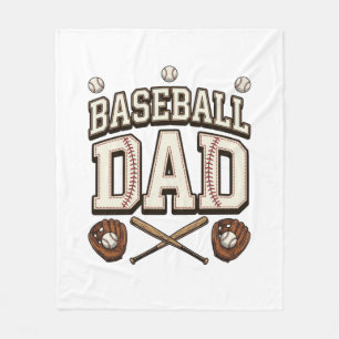 Vintage honkbal vader vaderdag fleece deken