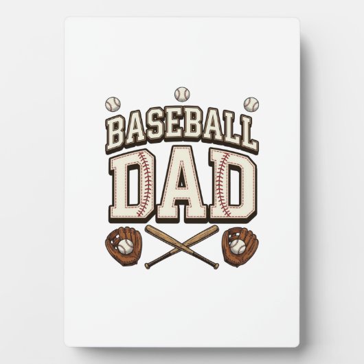Vintage honkbal vader vaderdag fotoplaat (voorkant)