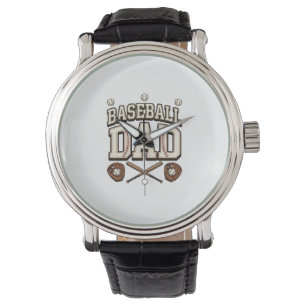 Vintage honkbal vader vaderdag horloge