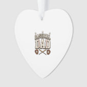 Vintage honkbal vader vaderdag ornament (voorkant)