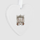 Vintage honkbal vader vaderdag ornament (voorkant)